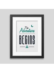 The adventure begins Framed poster